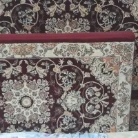 سه جفت پشتی زرشکی کارکرده ،  یک جفت پشتی  کرم نو