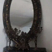 آینه و کنسول وشمعدان