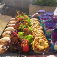 فینگر فود دسر ژله حلوا ساندویچ کیک