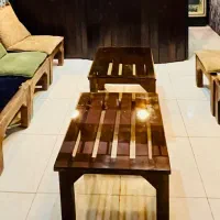 میز و صندلی چوب روس