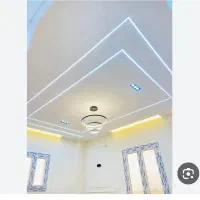 اجرای کناف تایل پی وی سی ترمو وال سقف کشسان