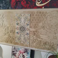 تابلوهای برجسته فرش تم رنگی هنر دست ابعاد بزرگ