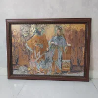 تابلو دیواری طرح کوروش بزرگ و ماندانا