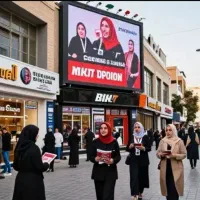 تراکت پخش کن خانم هستیم