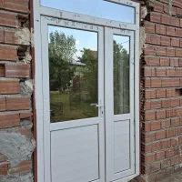 درب ۲لنگه pvc وپنجره ۲حالته pvc