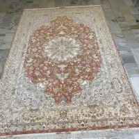 فرش دستبافت تبریز علیا ۶ متری چله ابریشم ۵۵ رج
