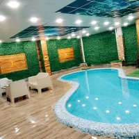 اجاره روزانه ویلا استخر سرپوشیده آبگرم داخل بنا
