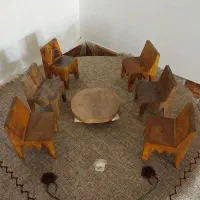 هفت سین چوبی،میز کرسی تاشو