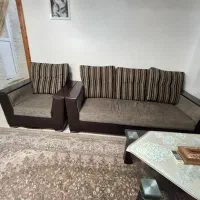 مبلمان 7 نفره برند بهار نارنج به همراه جلو مبلی|مبلمان خانگی و میز عسلی|نور, |دیوار