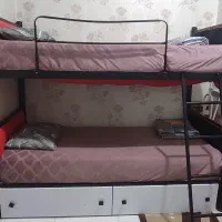 تخت دوطبقه فلزی جنس اعلا|تخت و سرویس خواب|فردیس, شهرک شهید حسینی|دیوار