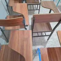 صندلی و نیمکت  چوبی نو  مخصوص دانش آموزان