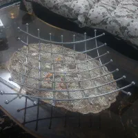 جا میوه ای تخته گوشت  شیشه