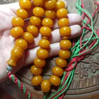 تسبیح کهربا تراش شلغمی
