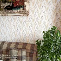نقاشی و رنگ آمیزی ساختمان با طرح کاغذ دیواری