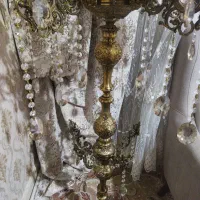 لوستر ایساده برنز|لوستر و چراغ آویز|خرمآباد, |دیوار