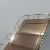 سینی دکوراتیو آینه ای مستطیل نو  قیمت ۲۵۰