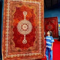 فروش انواع فرش های ابریشمی/پتینه تراکم بالا%%نورا