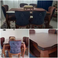 میز ناهارخوری چوب راش.