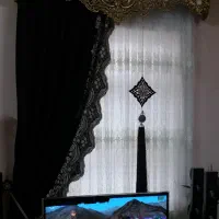فروش پرده و ساعت ایستاده در حد نو