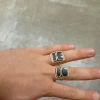 ی جفت انگشتر دو چشم طلای روس|جواهرات|تهران, قلهک|دیوار