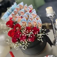 باکس گل و بالن مناسب روز مادر