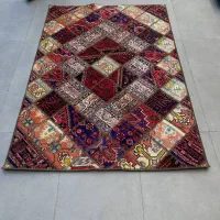 فرش دستباف (بساک)انواع کلاژ و چهل تیکه زیبا|فرش|مشکیندشت, |دیوار