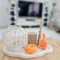 ساخت انواع شمع به سلیقه ی مشتری