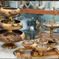 سرویس پذیرایی لیلیوم چوب گردو|ظروف سرو و پذیرایی|آفتاب, |دیوار