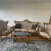 مبل استیل 9 نفره با چوب راش