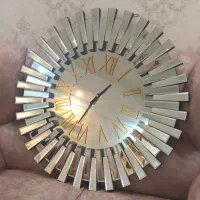 ساعت دیواری آینه ای
