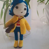 انواع عروسک دستباف.شخصیت کارتونی کورالین