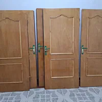 درب چوبی محکم در حد نو|مصالح و تجهیزات ساختمان|قروه, |دیوار