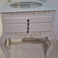 کنسول قاشق چنگال پایه دار چوبی