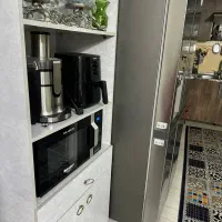 کنسول به همراه ویترین چوبی ومیزوسط|بوفه، ویترین، کنسول|لنگرود, |دیوار