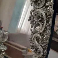 آینه و کنسول و شمعدان برنجی|بوفه، ویترین، کنسول|لاهیجان, کوی زمانی|دیوار