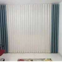 پرده پانچ با والان رنگی کتان بافت