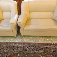 مبل ۷ نفره با روکش چرم