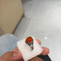 انگشتر نقره سنگشم عقیق