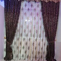 پرده حریر ومخمل|پرده، رانر، رومیزی|اصفهان, خانه اصفهان|دیوار