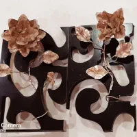 ملیله های  تمام نقره عیار ۹۲۵ وزن هر دو گل ۲۷ گرم