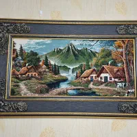 تابلو دست بافت چوبی