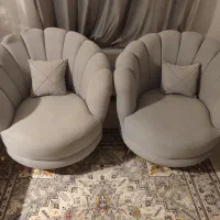 مبل هشت نفره جنس ترک و تختخواب شو اعلا و نو