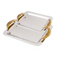 سینی دسته طلایی 24 ماهه گارانتی تعویض سینی پذیرایی