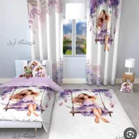 ۵۵ درصد آف ست پرده فرش رو تختی کودک  ۱۰۰۰طرح اقساط|پرده، رانر، رومیزی|مشهد, آزادشهر|دیوار