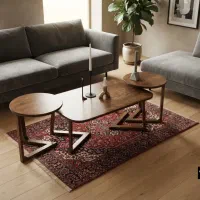 میز جلومبلی عسلی رنگی