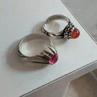 انگشتر یاقوت سرخ سونچیا معدنی و دسته دلبر یمنی|جواهرات|اسلامشهر, مطهری|دیوار