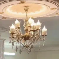 لوستر پنج شاخه وهر شاخه ۲ لامپ که ده لامپه هست