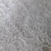 هفده متر پارچه پرده ای نو به رنگ نباتی