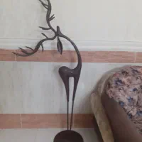 گوزن زیبا دکوری تمام فلز .طرح کاریکاتور.قد۱۴۵.