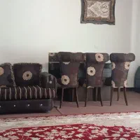 مبل راحتی ۷نفره و نهار خوری ۶ نفره و میز عسلی|مبلمان خانگی و میز عسلی|سنندج, |دیوار